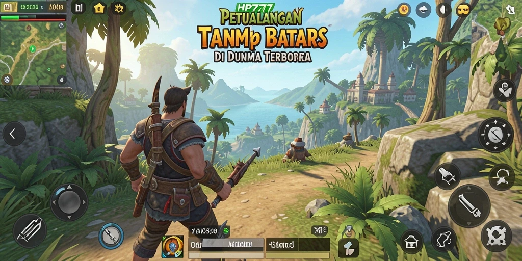 Screenshot HP777 menampilkan aksi seru dalam dunia terbuka.