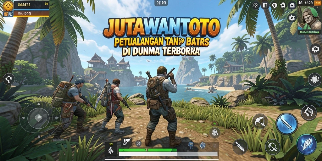 Tampilan menarik gameplay JUTAWANTOTO di dunia terbuka.
