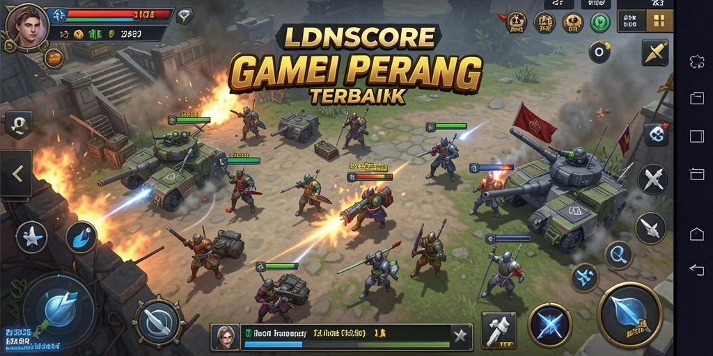 Tampilan gameplay mendebarkan LDNSCORE dengan aksi seru dan grafis menawan.