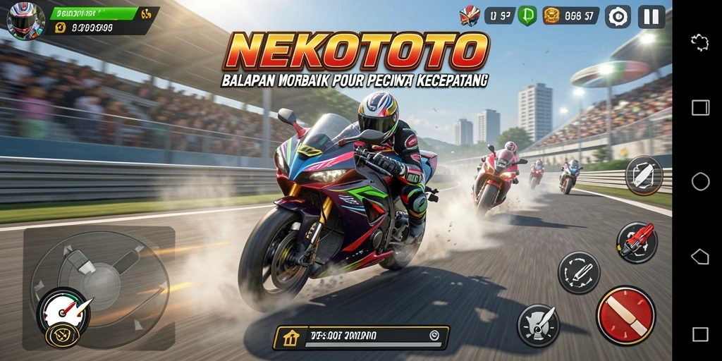 Tampilan gameplay NEKOTOTO yang seru dan mendebarkan.