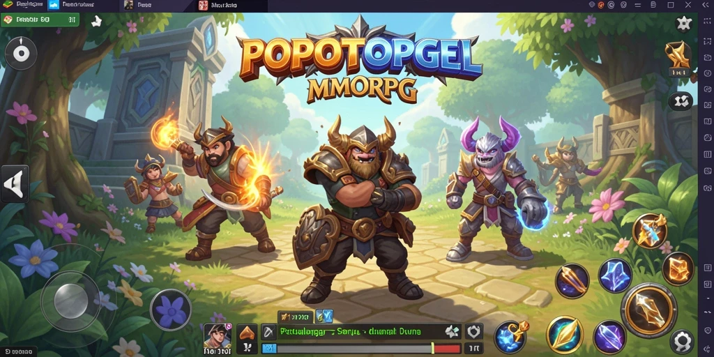 Screenshot gameplay seru di dunia fantasi POPOTOPGEL.